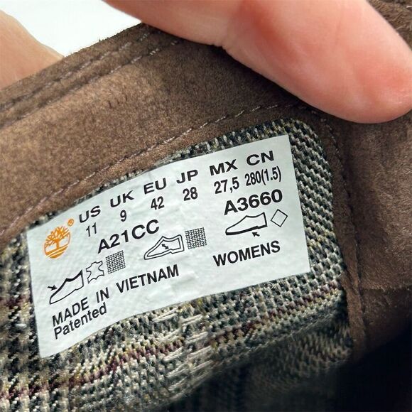 Timberland Sienna High Chelsea Boots Brown Burgundy Leather Size 11 Slip-On - Picture 13 of 14